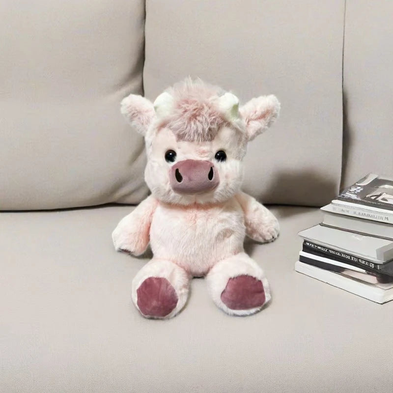 Blush Highland cow plush