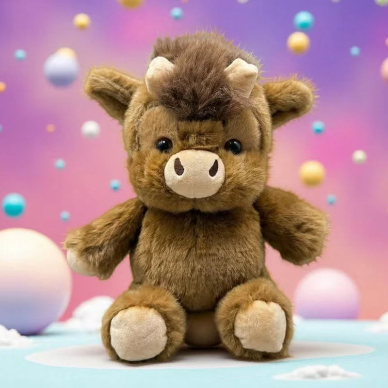 Chocolate Highland cow plush